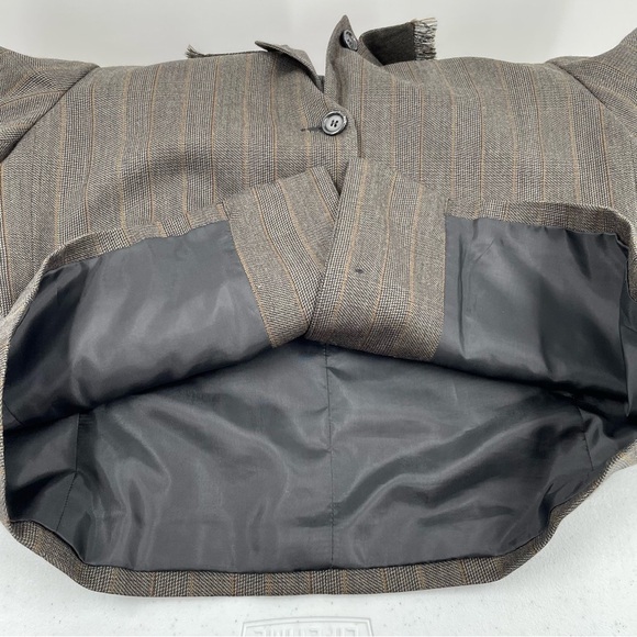 Harve' Bernard Sport Vintage 100% Wool Long Sleeve Fringe Detail Pockets Jacket - Picture 9 of 9